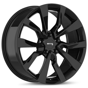RTX TS04 19x8.5 5x114.3 ET+35 Gloss Black CB64.1