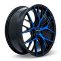 RTX Valkyrie 18x8 5x114.3 ET+40 Gloss Black Machined Blue CB73.1 - Prince Tires