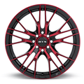RTX Vertex 20x8.5 5x114.3 ET+38 Black Machined Red CB73.1 - Prince Tires