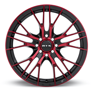 RTX Vertex 20x8.5 5x114.3 ET+38 Black Machined Red CB73.1