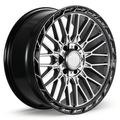 RTX Vice 22x9 6x135/6x139.7 ET+18 Gloss Gunmetal Black Lip CB106.1 - Prince Tires