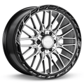 RTX Vice 22x9 6x135/6x139.7 ET+18 Gloss Gunmetal Black Lip CB106.1 - Prince Tires