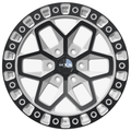 RTX Zion 17x9 5x127 ET-15 Gloss White with Black Spokes CB71.5 - Prince Tires