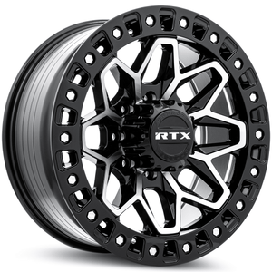 RTX Zion 20x9 8x165.1 ET+20 Gloss Black Machined CB125.1